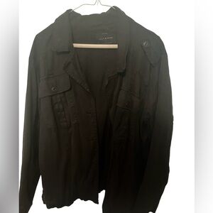 Lucky Brand Plus-Black utility (army) Jacket 2x